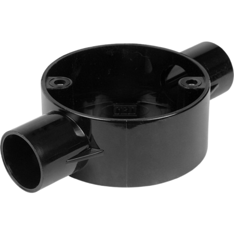 JUNCTION BOX PVC 2 WAY ROUND 20MM