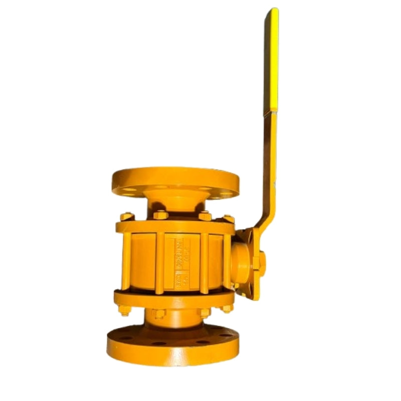 BALL VALVE CARBON STEEL CLASS300 PTFE GASKET YELLOW LEVER TORK 4"