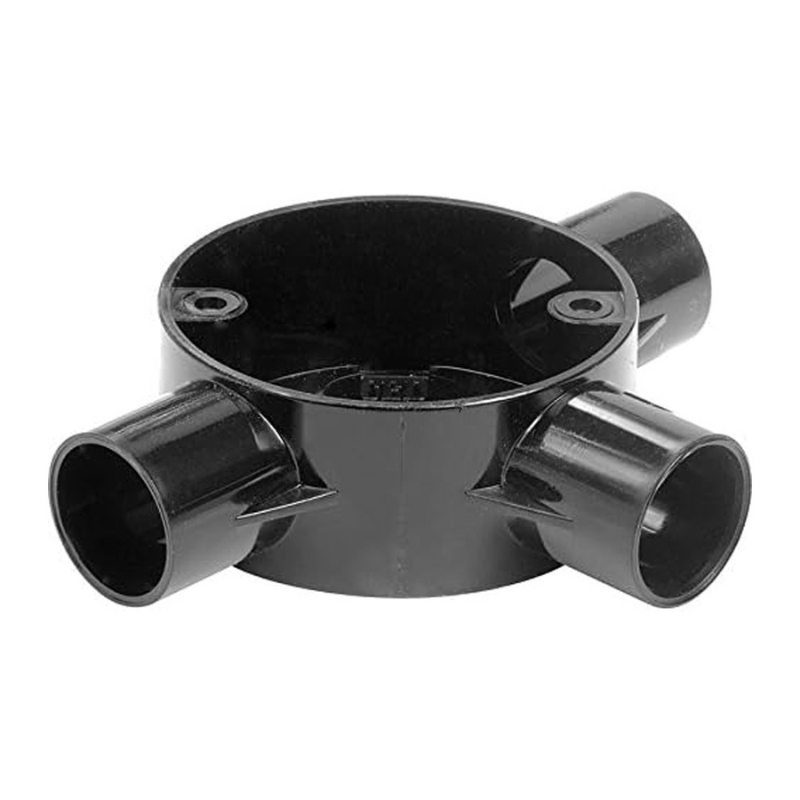 JUNCTION BOX PVC 3WAY ROUND 20MM