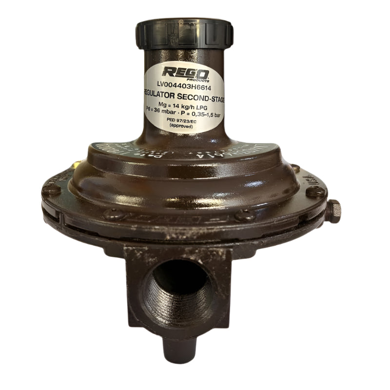 LV4403H6614 REGULATOR 15KG/HR (3/4" F.NPT X 3/4" F.NPT) 37 MBAR REGO USA