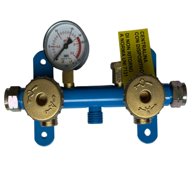 MANIFOLD COMPACT 2WAY,2 EXIT (WITH PG,SV) TECNOGAS ITALY