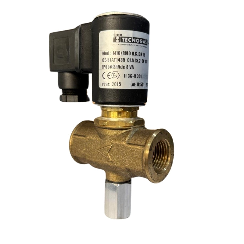 SOLENOID VALVE MANUAL RESET TECNOGAS