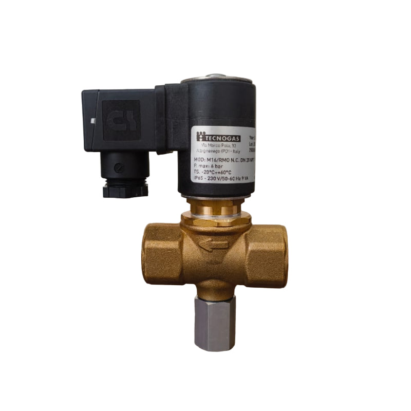 SOLENOID VALVE TCN NC MNUL BRASS 230AC 6BAR NPT 3/4"