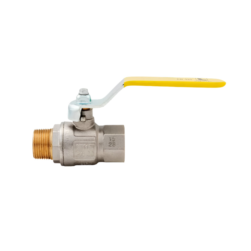 BALL VALVE ITAP BRASS NPT (267B012) 1/2"M X 1/2"F