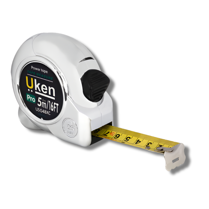 MEASURING TAPE 5M (19MM) CHROME UKEN