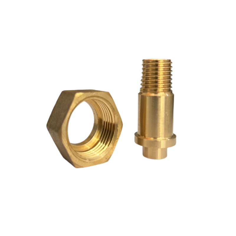 CONNECTOR BRASS HEX 1/2"R X 1/4"R