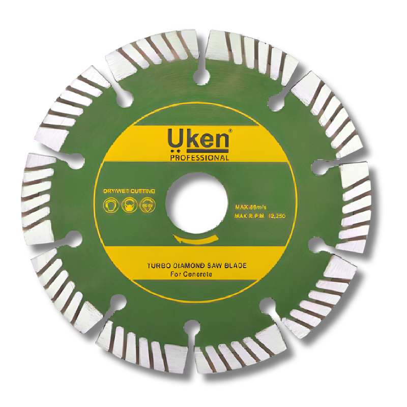DIAMOND BLADE TURBO CONCRETE & BRICK CUTTING 115MM FAST CUT UKEN