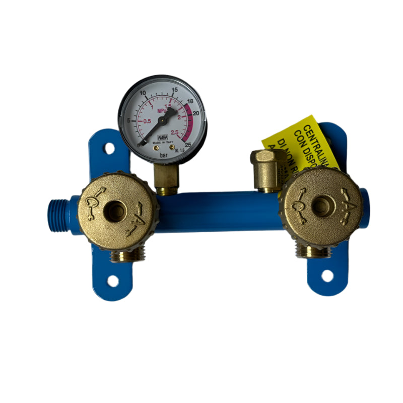 MANIFOLD COMPACT 2WAY,1 EXIT (WITH PG,SV) TECNOGAS ITALY