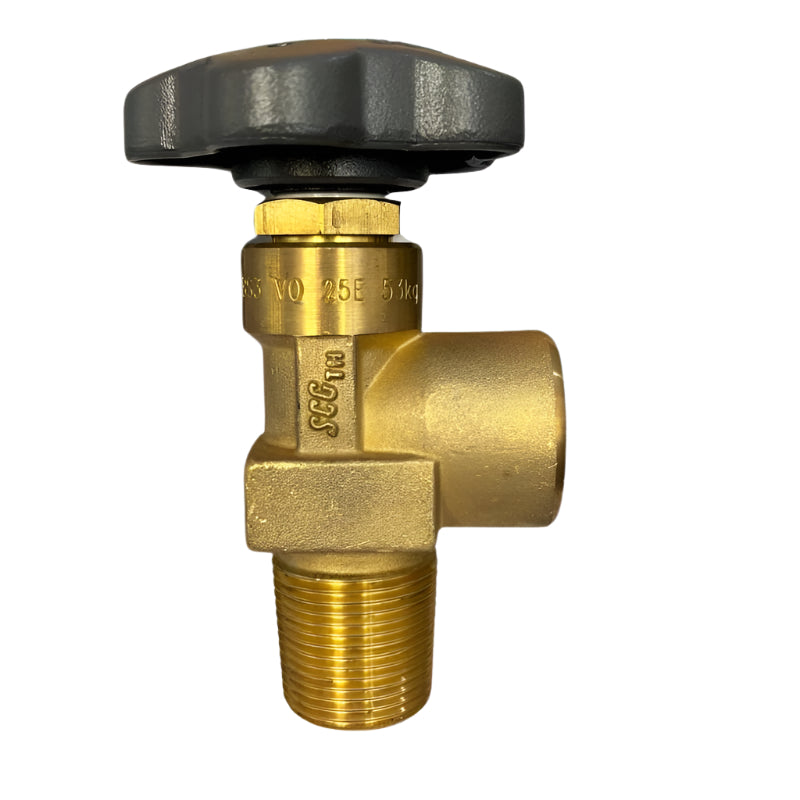 Oxygen Cylinder Valve 25E x BS-3 – 300BAR Precision