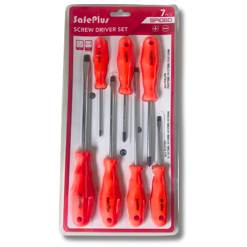 SCREW DRIVER SET 7PCS/SET SAFEPLUS
